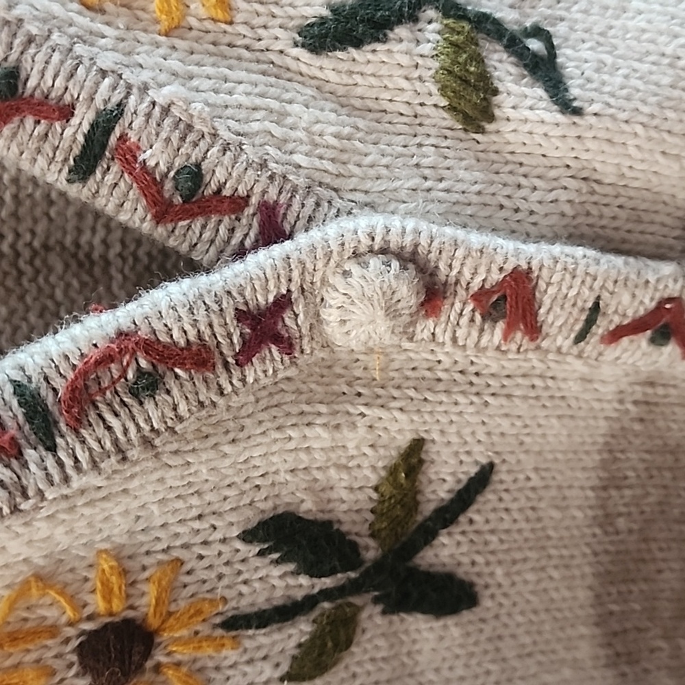 Bobbie Brooks Vintage Embroidered Knit Vest . Size 22W-24W - Picture 5 of 9